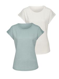 Рубашка с короткими рукавами мятно-кремового цвета Vivance