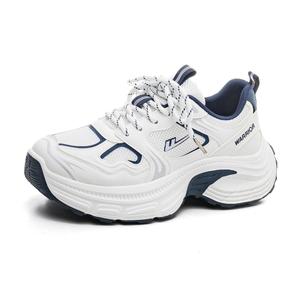 WARRIOR Износостойкие, дышащие, легкие, низкие, массивные кроссовки, увеличивающие рост, женские, белые, синие