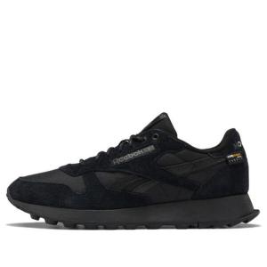 Кроссовки classic leather 'cordura black' Reebok, черный