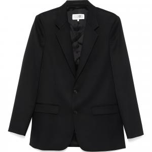 MM6 Maison Margiela Однобортный блейзер, Black