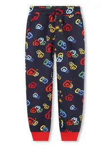 Спортивные брюки с графичным принтом Kenzo Kids, синий