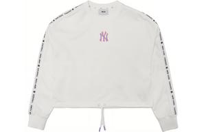 MLB Женская белая толстовка с круглым вырезом, средней и стандартной длины