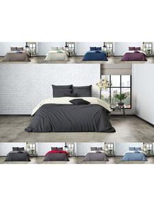 Двустороннее постельное белье Mistral из перкаля в цвете крем/антрацит Mistral Home, 135x200 см