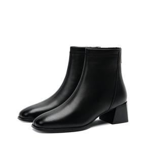 HARSON Женские бежево-черные короткие дутики с коротким мехом, цвет Black (Short Fleece)