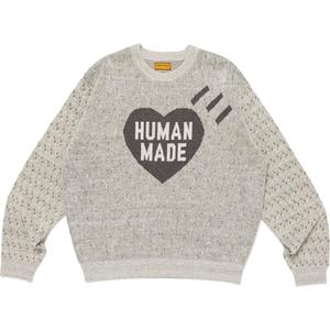 Свитер с логотипом Heart HUMAN MADE, серый