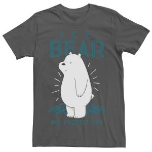 Мужская футболка Cartoon Network We Bare Bears Ice Bear Will Protect You Licensed Character