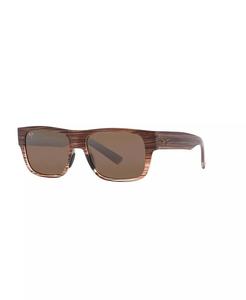 Поляризованные солнцезащитные очки унисекс, Keahi Maui Jim, коричневый