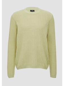 Вязаный свитер цвета 7265_светло-оливковый QS