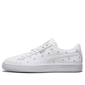 Кроссовки basket studs 'white' Puma, белый