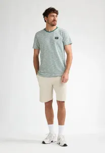 Футболка в полоску с принтом «сениза» Petrol Industries, Oil Green