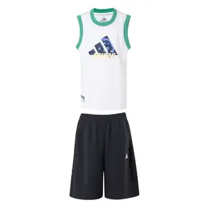 Adidas Спортивный комплект Casual 2 предмета White/Black для подростков