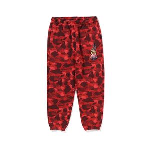 Брюки Bape X Clot Camo Logo A BATHING APE, красный
