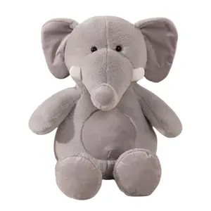 Игрушечные плюшевые куклы слоны высота 40см/55см/65см Howard, серый