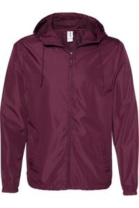 Independent Trading Co. Легкая ветровка с застежкой-молнией, бордовый