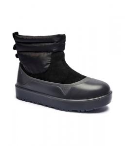 Мужские зимние ботинки Ugg классические комбинированные, черный