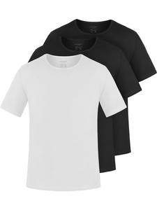 Normani Комплект из 3 мужских футболок из органического хлопка от Nyons в черно-черно-белом цвете