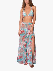 Юбка-брюки South Beach с боковым разрезом NAIA Beach, Blue/Multi