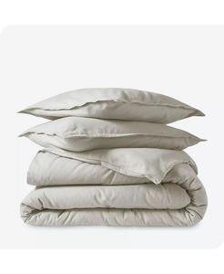 Комплект пододеяльников из хлопковой фланели King/California King Bare Home, синий