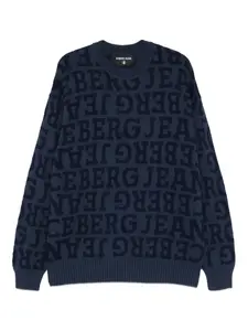 Свитер с логотипом Iceberg, синий
