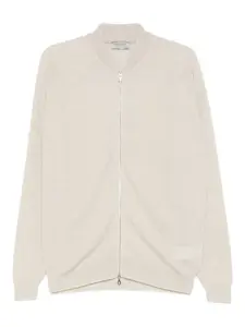 Кардиган на молнии спереди John Smedley, нейтральный