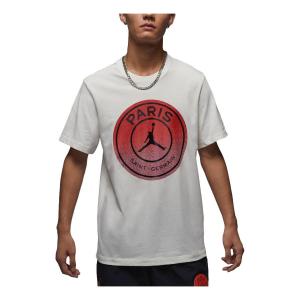 Футболка Air Jordan Paris Saint-Germain Graphic T-shirt Asia Sizing 'Sail', бежевый