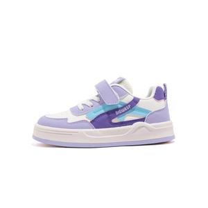 Нескользящие, дышащие, легкие, амортизирующие низкие детские кроссовки для скейтбординга BIG WASP, бежевый/фиолетовый