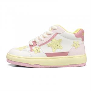 Кеды, скейтборд обувь женская высокая B10Crown, цвет Cherry Blossom Pink