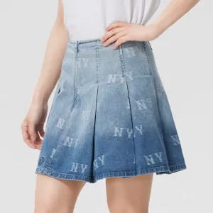 Джинсовая юбка-шорты MONOGRAM SS26 MLB, denim