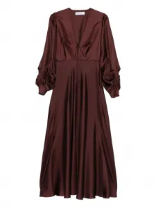 Платье макси с V-образным вырезом Raquel Diniz, красный