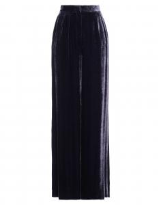 Брюки Alberta Ferretti, темно-фиолетовый