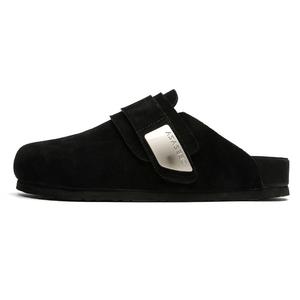 N6K8 Устойчивые к запаху износостойкие нескользящие закрытые тапочки унисекс черные, цвет Black