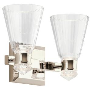 Настенный светильник для ванной комнаты Elstead Lighting, 36,8x23x16,7 см, никельной