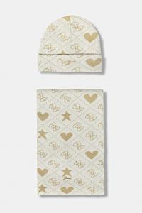 Детская шапка и шарф, комплект из 2 шт. Guess, бежевый