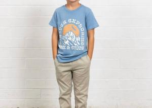 Футболка Forever Exploring в цвете Dusty Blue TINY WHALES