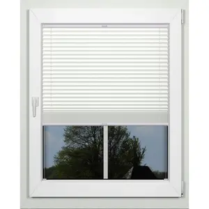 Жалюзи плиссе Indeko «superior», затемняющие, энергосберегающие, с сверлением, натяжные, на заказ, цвет weiß + weiß