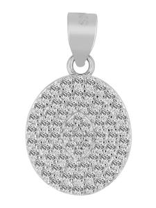 Adeliás Женский кулон из серебра 925 пробы с кубическим цирконием в серебряной оправе
