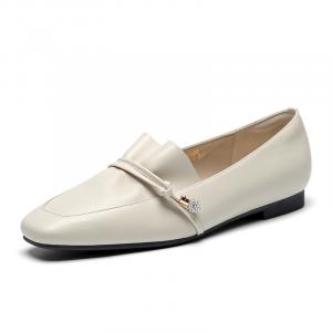 Женские повседневные туфли ZHR на каблуке 1,5 см, бежевый [кремовый беж]