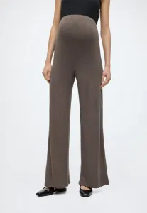 Брюки mlkira wide jrs hw Mamalicious, Chocolate Brown Detail:Melange