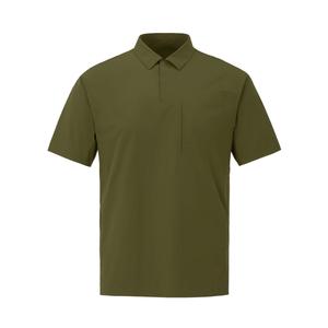 Поло Dualis мужское DESCENTE, темно-оливковый