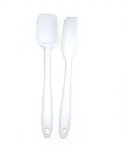 Набор из двух мини-лопаток Ela Series белого цвета с силиконовым покрытием из стали, 20 см (20 см) Rsvp International