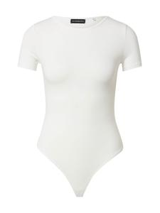 OW Collection Боди-рубашка 'ROSA' в белом цвете