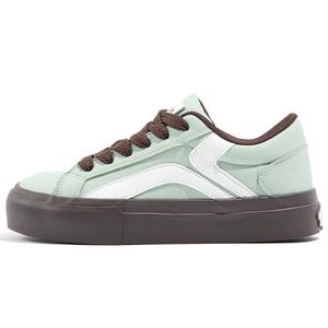 TUOPIN Скользоустойчивые кеды для скейтборда с защитой от истирания, легкие, дышащие, унисекс, низкие, мятно-шоколадные [мужские, основа чистого шоколада]