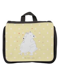 Mr. & Mrs. Panda Косметичка с изображением белого медведя (без надписи) пастельно-желтого цвета