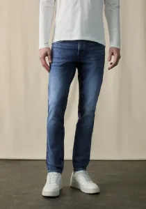 Брюки приталенного кроя, облегающие штанины, низкая посадка, стандартная длина, прямые штанины, джинсы Marc O'Polo, Retro Blue Wash