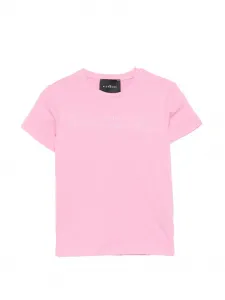 Футболка с логотипом John Richmond Junior, розовый