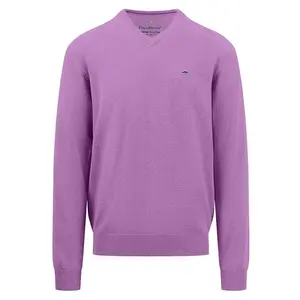 Свитер Fynch Hatton 1413211 V Neck, фиолетовый