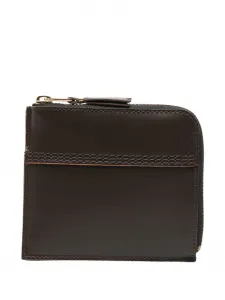 Кожаный кошелек на молнии Comme Des Garçons Wallet, коричневый
