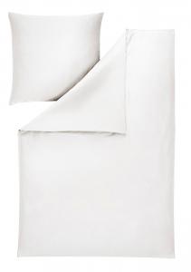 Постельное белье Mako из атласа, 200x200 см, белое, однотонное Estella, белый