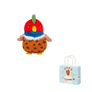 Очаровательные лечебные плюшевые куклы гиацинтовый ара воробей подвеска высота 12см Dolls and bears dance