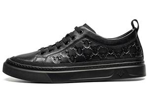 Кеды мужские, обувь для скейтбординга низкая черный Leaveland